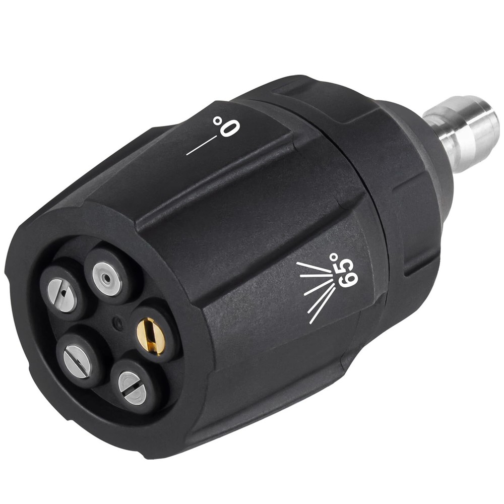 5-in-1 Adjustable Quick Change Pressure Washer Spray Nozzle for Power Cleaning
