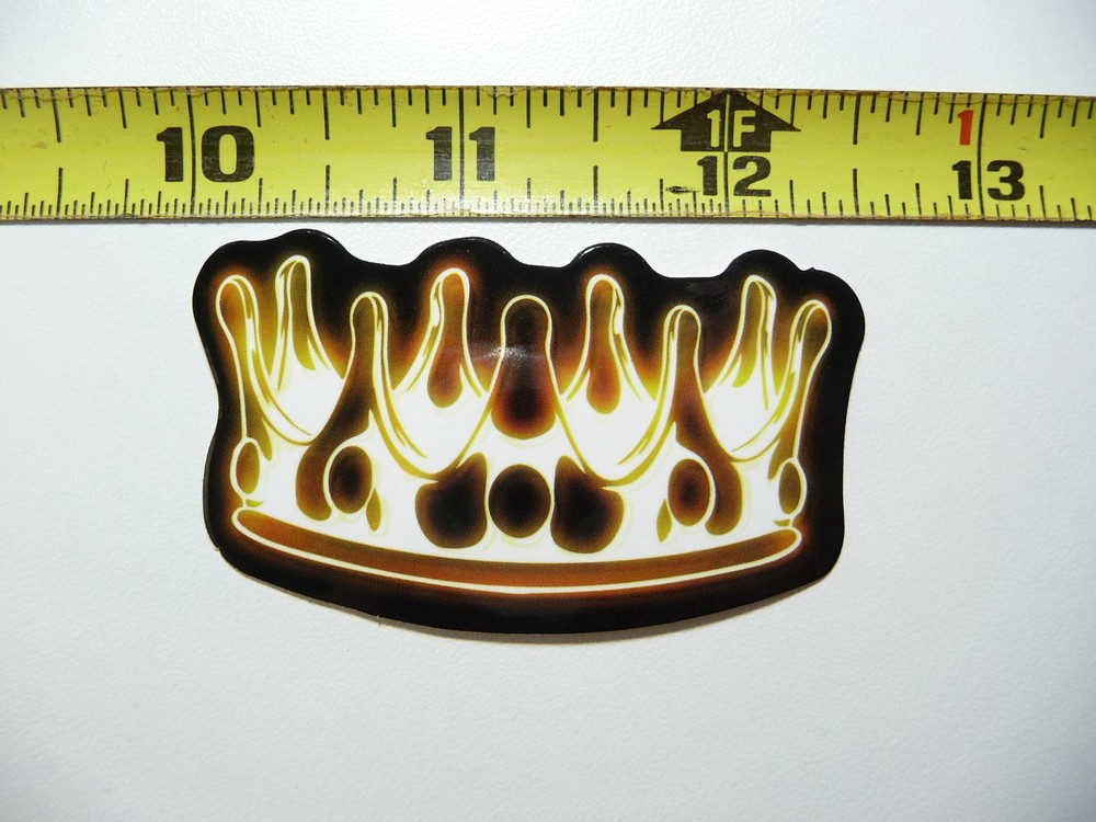 Neon Party Crown Sticker Decal for Fun Colorful Celebrations