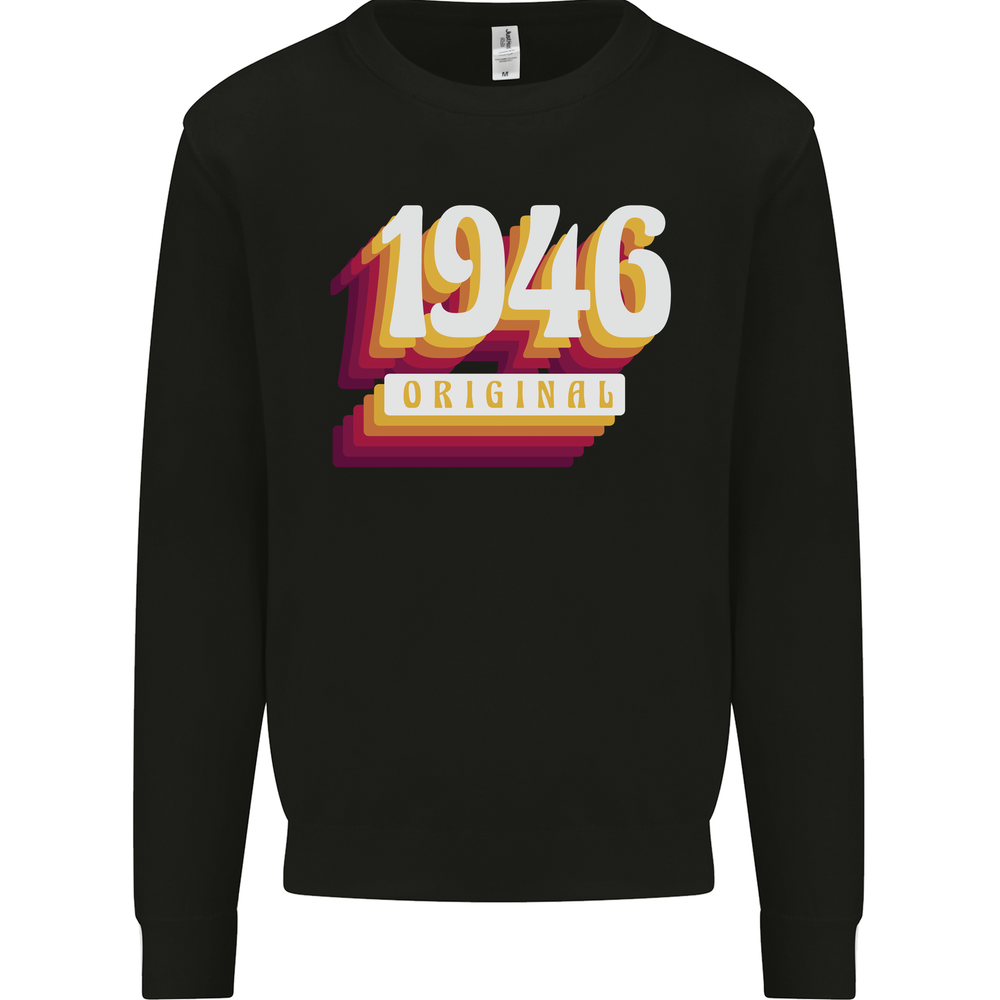 Retro 79th Birthday Original 1946 Mens Sweatshirt Jumper