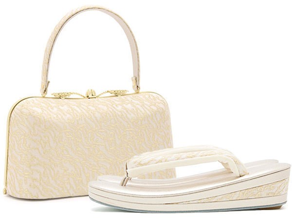 Zori Bag Set Robe Decollete I Gold LL Size Yume Clothes Made in Japan Luxury