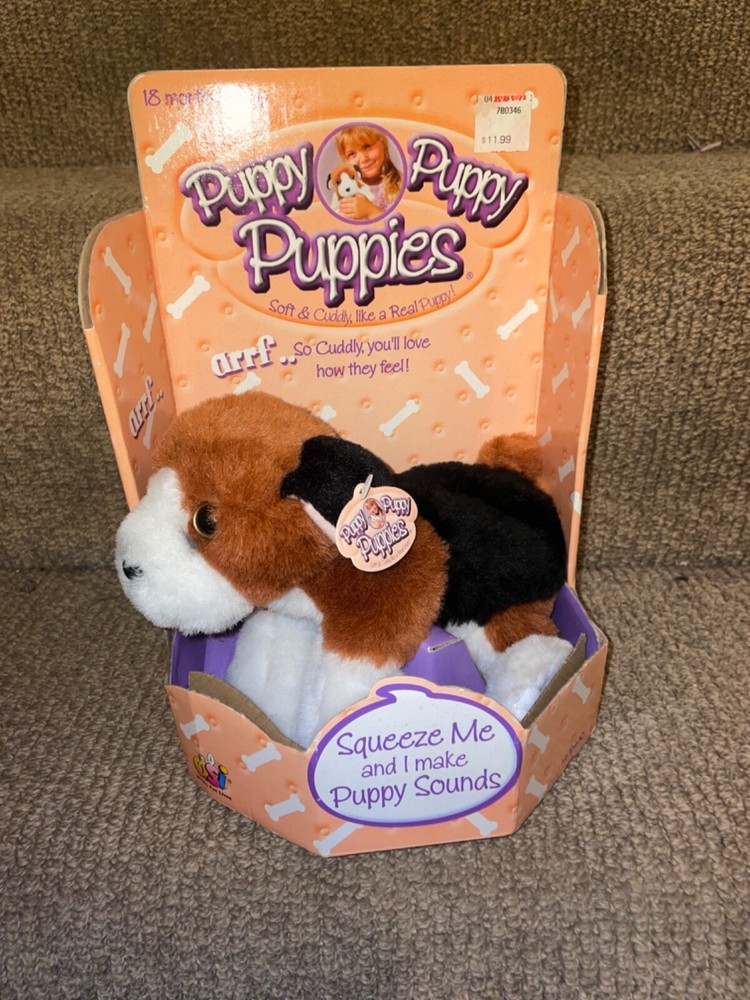 Vintage DSI Puppy Beagle Squeaky Dog Plush NIB