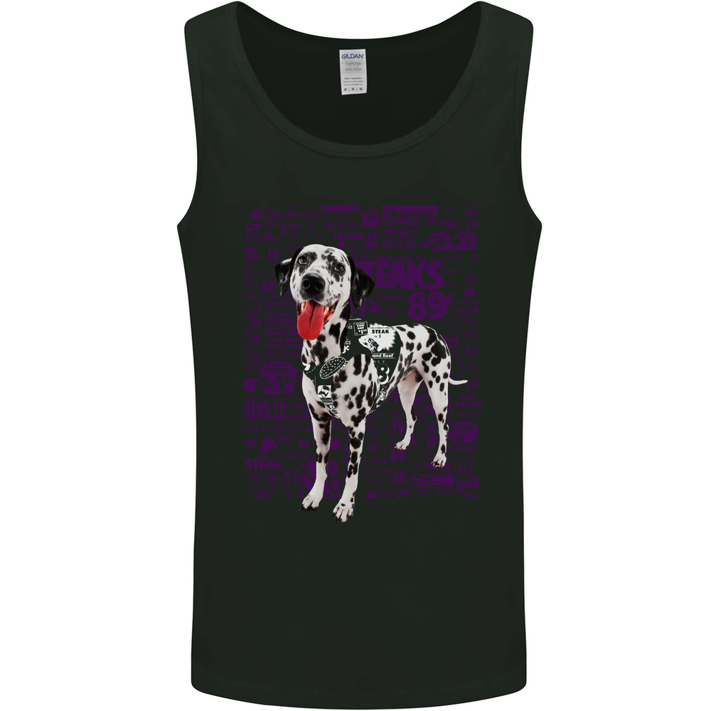Random Dalmatian Design Dog Mens Vest Tank Top