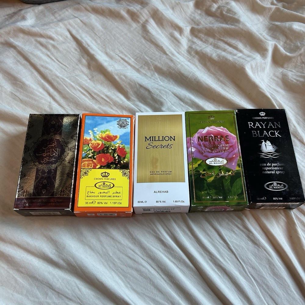Perfume/ Cologne LOT OF 5  Al Rehab, For Men And More