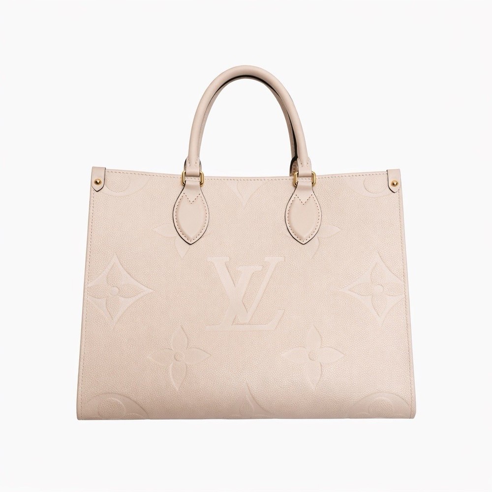 Louis Vuitton Cream 14 On The Go Bag New In Dust Bag Never Used