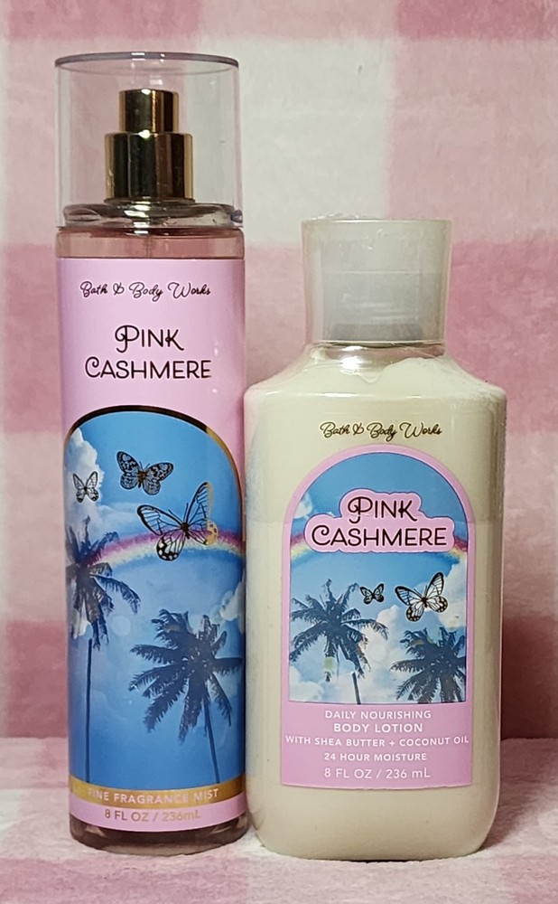 Bath & Body Works Pink Cashmere Mist And Lotion Set- NEW