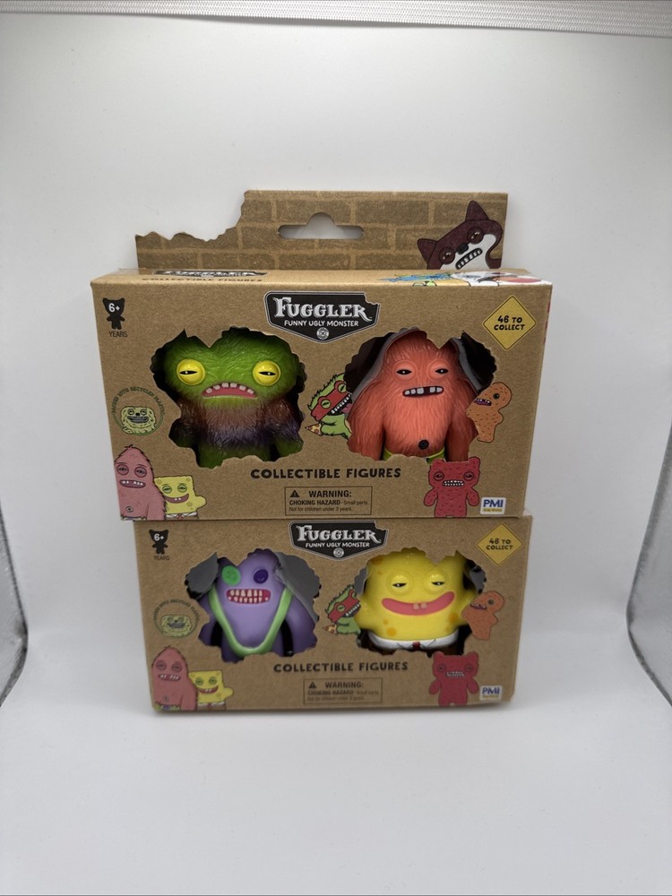 Fuggler Collectible Figures Spongebob Squarepants Patrick Set Of 2 New In Box