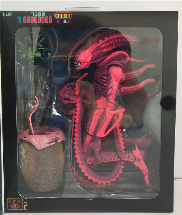 NECA Alien VS Predator Pink Alien Acirton Figure Collectible Toy Statue Figurine