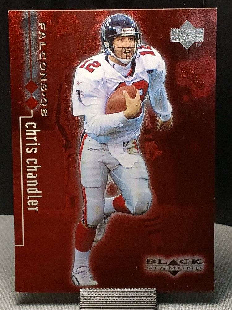 1998 Upper Deck Black Diamond Double Red #5 Chris Chandler Falcons 3000 Limited