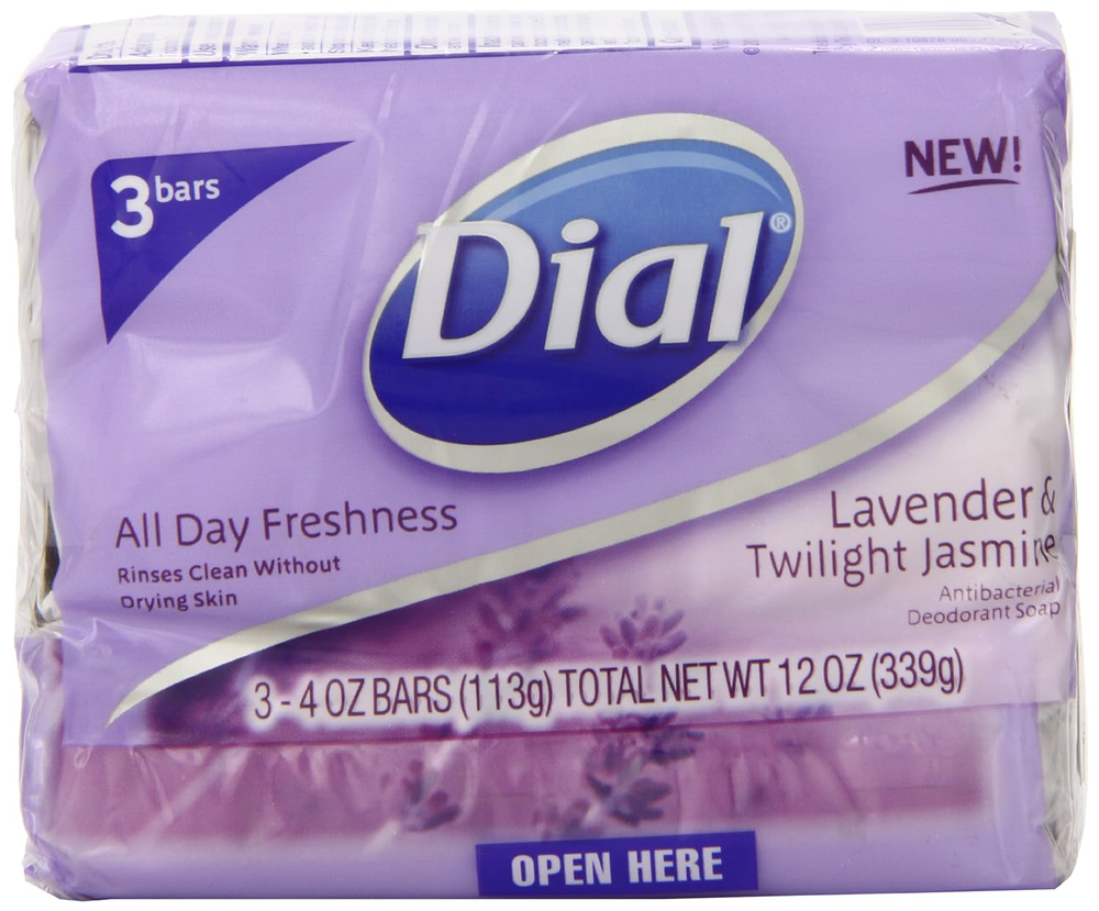 3-Pack Antibacterial Deodorant Soap with Lavender & Twilight Jasmine Scents