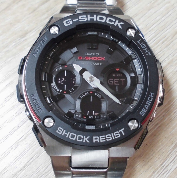 Casio G-Shock Gst-W100D-1A4Jf Radio Solar Multi-Band 6 Metal Band Double Layer