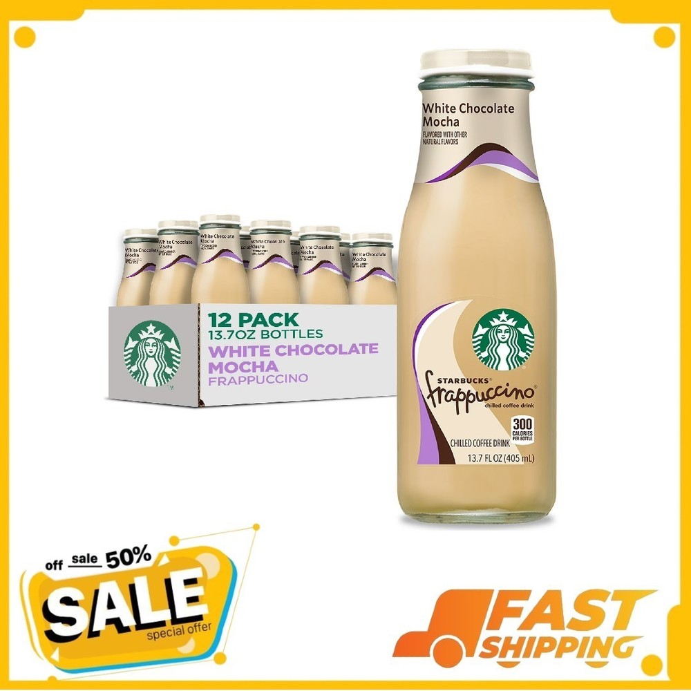 Starbucks Frappuccino White Chocolate Mocha Iced Coffee Drink 13.7 fl oz 12 Pack