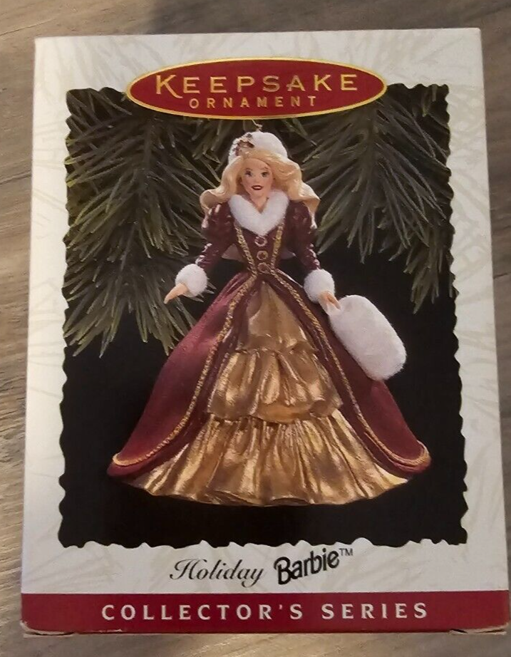 Hallmark 1996 Holiday Barbie Collector's Series Keepsake Ornament In Box
