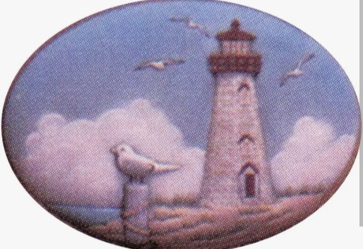 Ceramic Bisque~~ Ready to Paint~~ Lighthouse insert ~FREE SHIPPING in USA