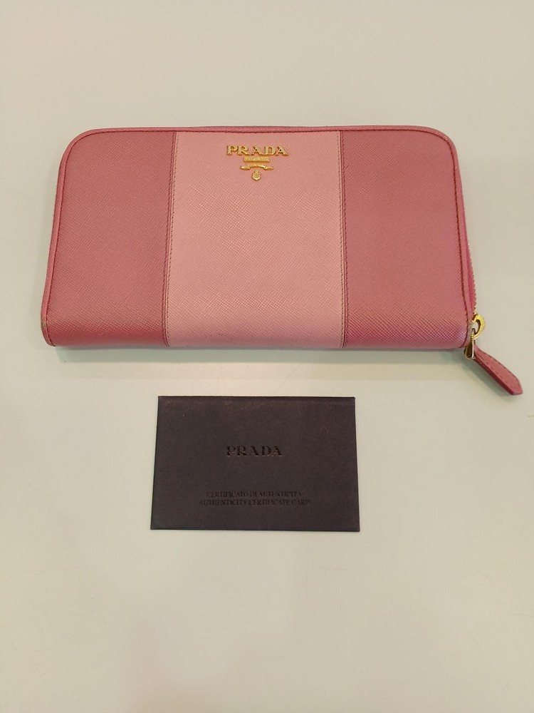 Prada 1M0506 Premium Leather Long Wallet for Men & Women