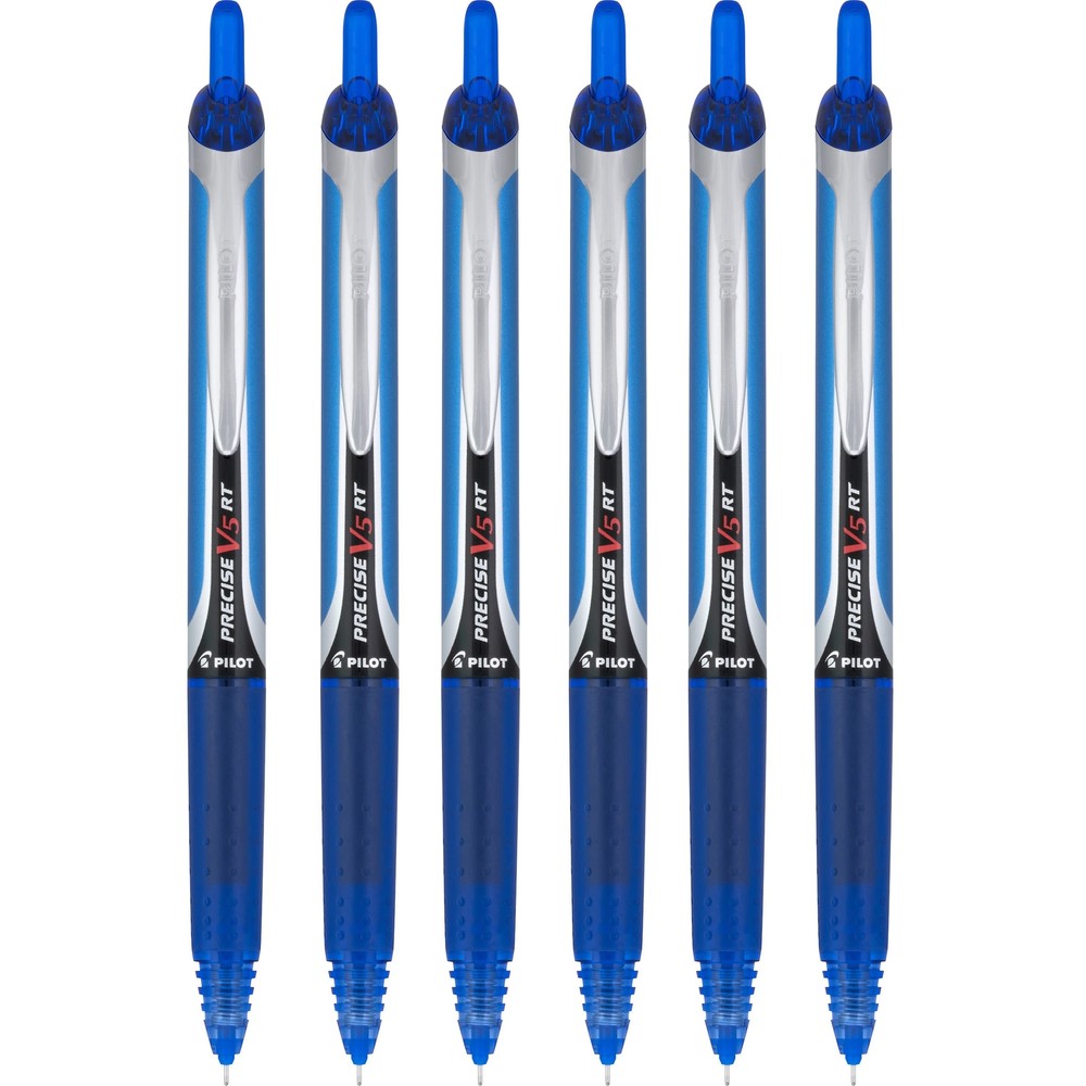 6 PENS: Pilot Precise V5 Retractable Blue Pens, Single Pen (26063) by Pilot