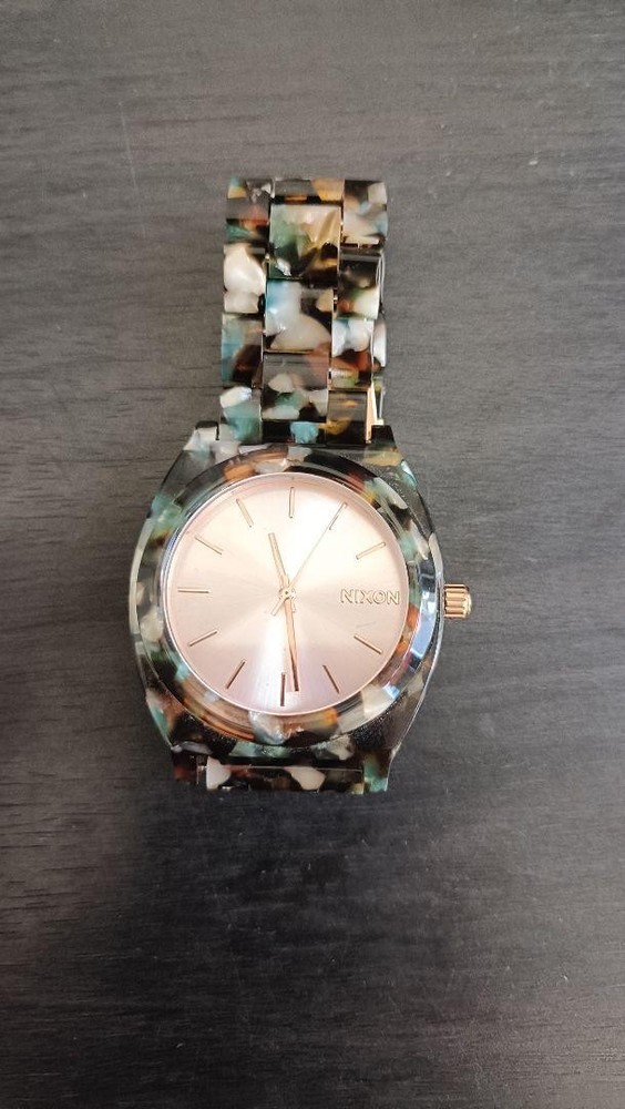 Nixon Time Terror Acetate Unisex Watch with Colorful Design