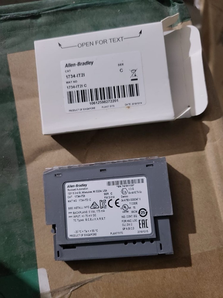 NEW 3 PCS Of Lot Allen Bradley 1734-IT2I /C 24VDC 2 CH THERMOCOUPLE INPUT MODULE