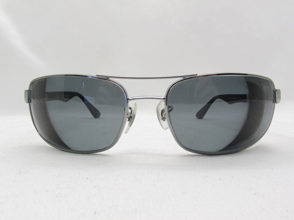 RAY-BAN RB 3445 004 SILVER SPORTS WRAP METAL EYEGLASSES FRAMES 61-17-130 118089