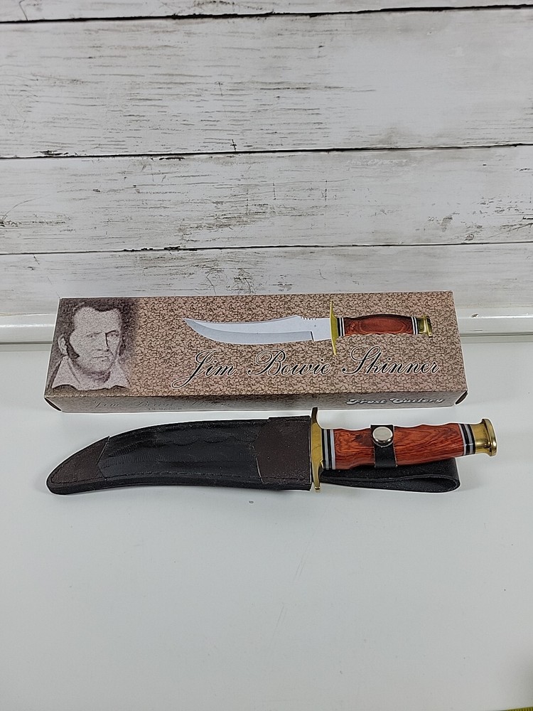 Frost Cutlery Jim Bowie Skinner Knife with Sheath NEW