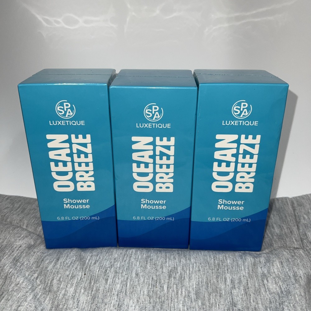 3 Pack Spa Luxetique Jelly to Foam Body Wash Mousse in Ocean Breeze