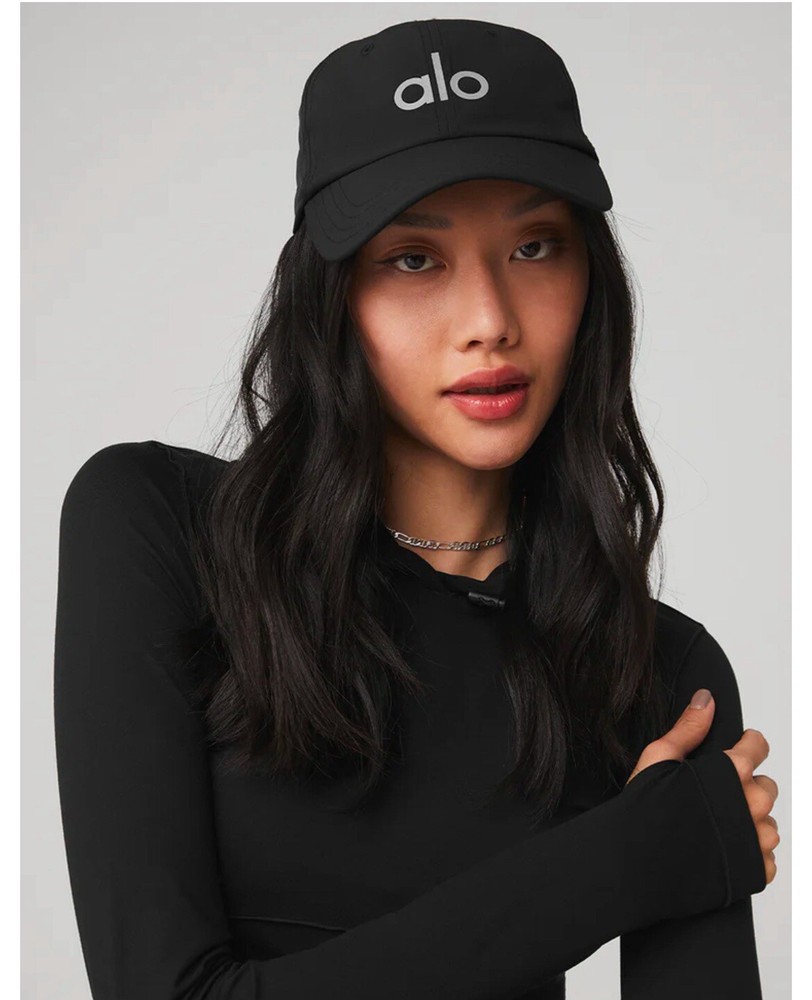 🔥NEW🔥 Alo Yoga Off Duty Performance Cap- Black-Adjustable-$68 VAL #TRENDING