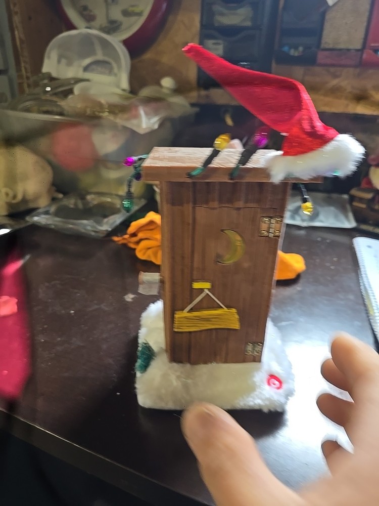 Gemmy Industries Talking Santa’s Outhouse  - Tested - Works