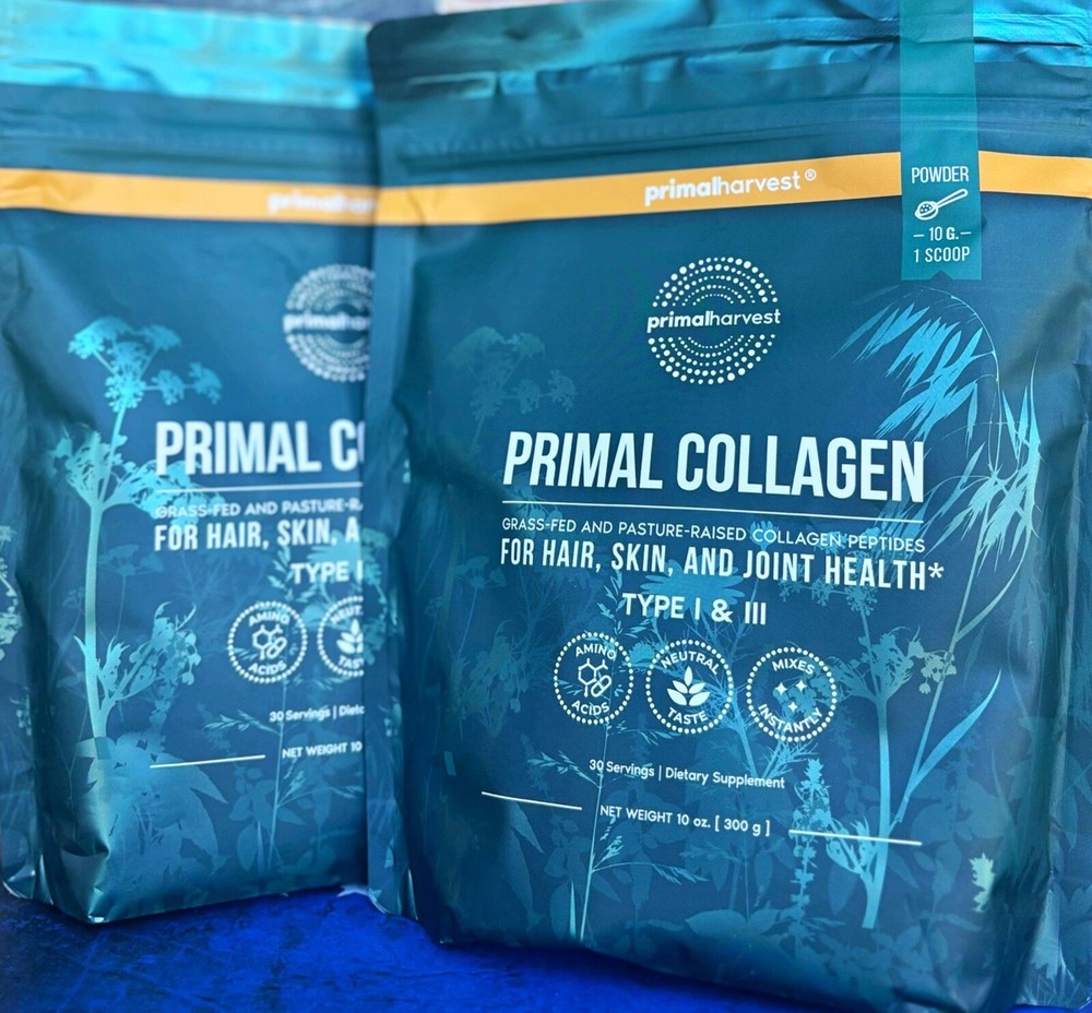 GrassFed Collagen Peptides Powder 20oz 2 Month Supply by PrimalHarvest