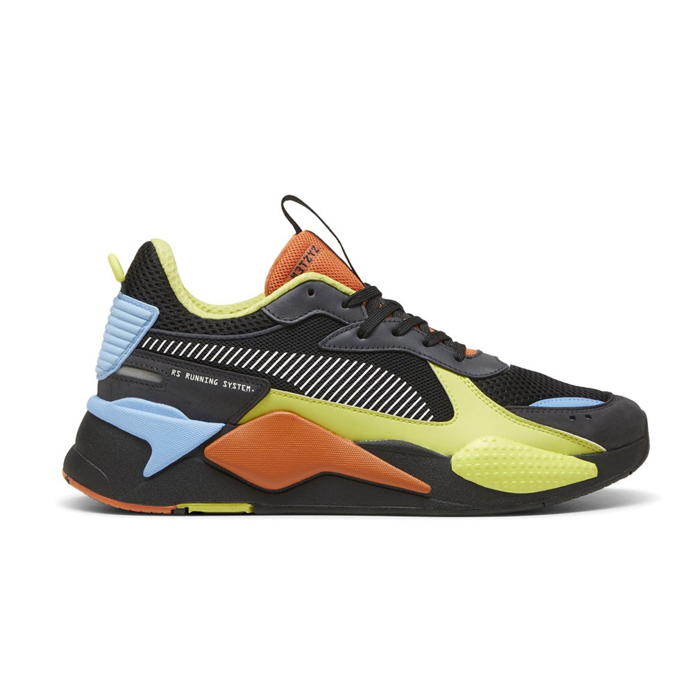 PUMA Rs X Toys Mens Black Casual Sneakers with Lace Up Design