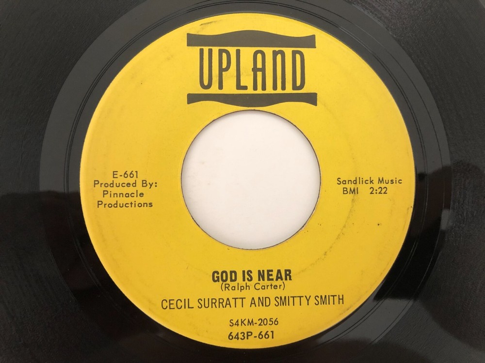 '65 Country Gospel 45 CECIL SURRATT & SMITTY SMITH God Is Near UPLAND hear