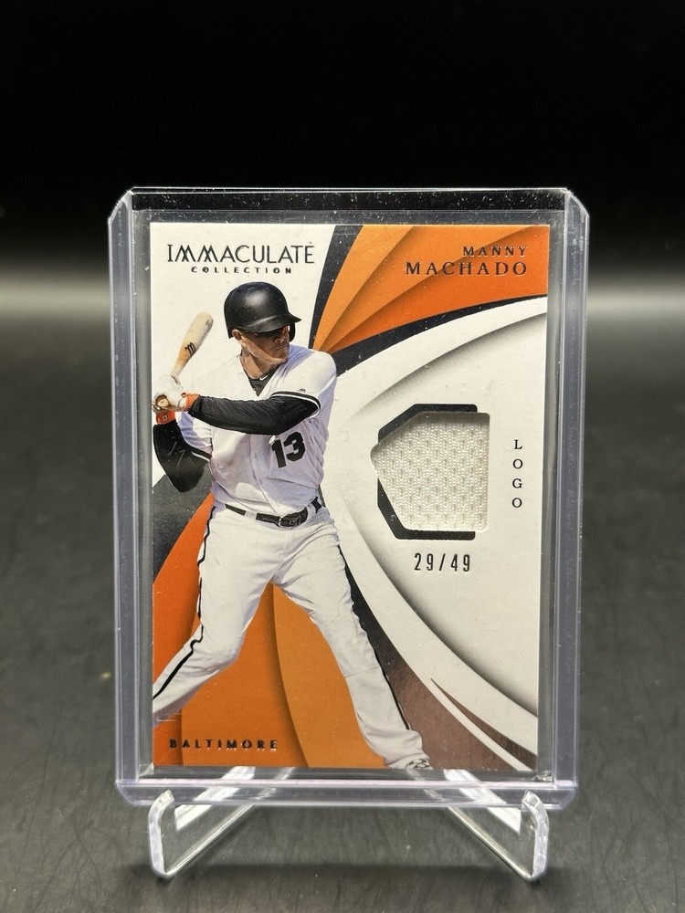 MANNY MACHADO 2018 PANINI IMMACULATE COLLECTION RELIC ORIOLES /49