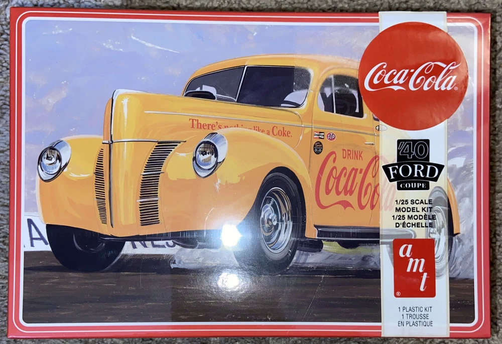 amt 1346 1/25 1940 Ford Coupe (Coca-Cola) Level 3 Model Kit