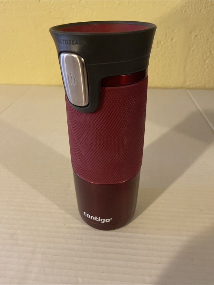 Contigo Autoseal Stainless Steel Vacuum Insulated 16oz Travel Mug Red