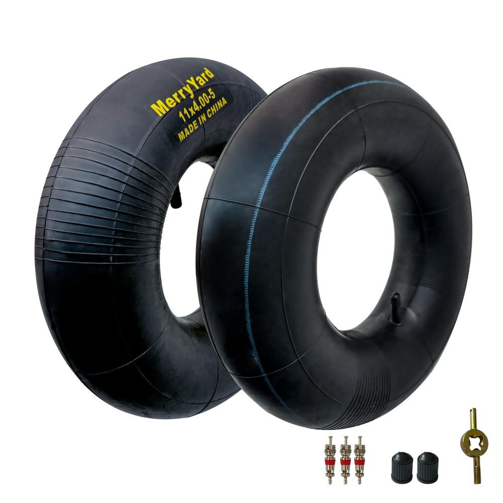 2-Pack 4.10/3.50-5 Inner Tubes with TR13 Straight Valve Stems for High Air Tightness