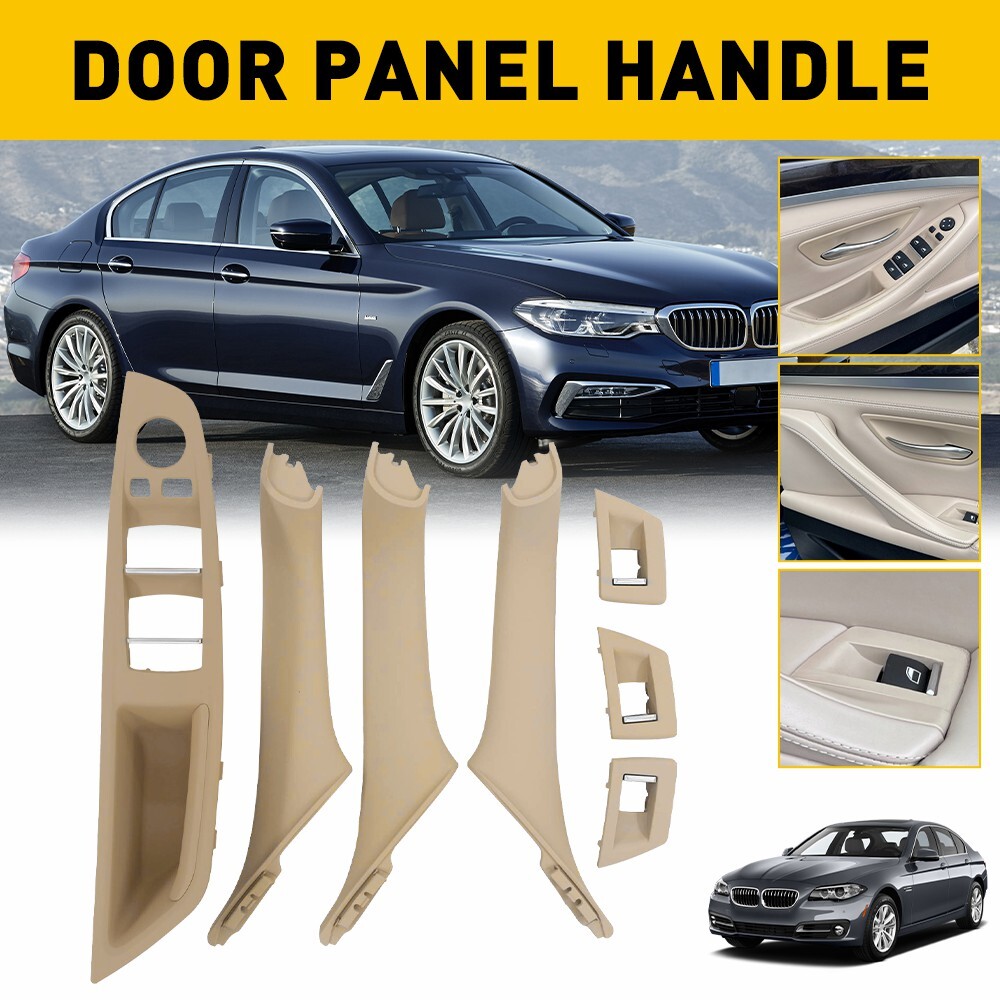 Inner Door Panel Handle Pull Trim Cover For 2010-2016 BMW 520i 528i 530i 535i