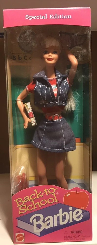 1996 Mattel Barbie Back-to-School Special Edition Doll NIB-image