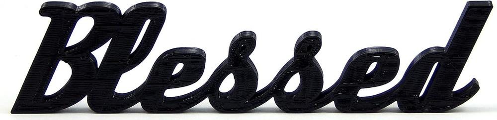 Blessed Scripture Shelf Sitter Word Sign Office Desktop Home Dorm Decor Wall Art