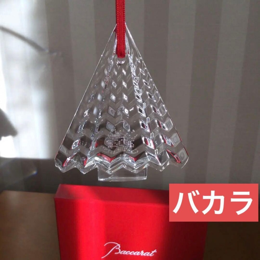 Baccarat 2022 Christmas Ornament, Clear, Christmas Tree Shape