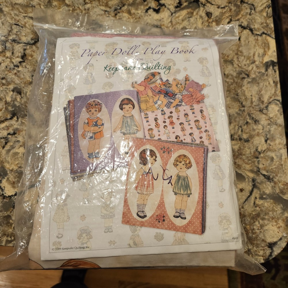 Paper Dolls Play Book Keepsake Quilting Fabric & Pattern KIT Sheryl Rae Marquez.