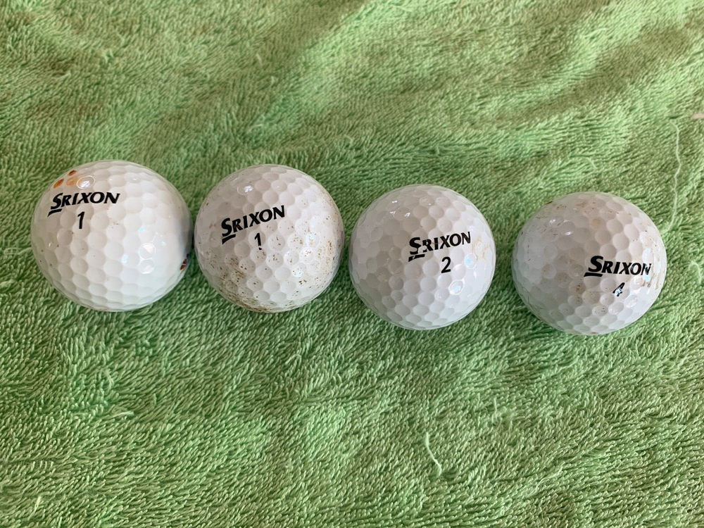 4 SRIXON Golf Balls #1 Q STAR TOUR & #1 Q-STAR And #2 Z-STAR And #4 Q-STAR TOUR