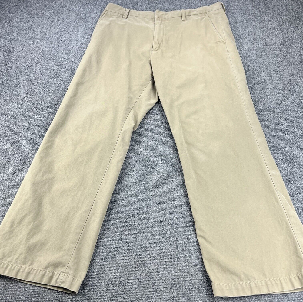 Banana Republic Pants Mens 35x32 Beige Dawson Fit Chino Flat Front Straight Leg
