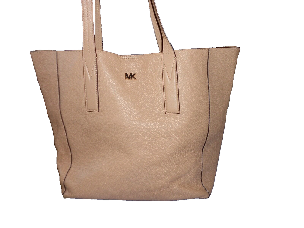 Large Michael Kors Soft Leather Tote beige convertible VGC