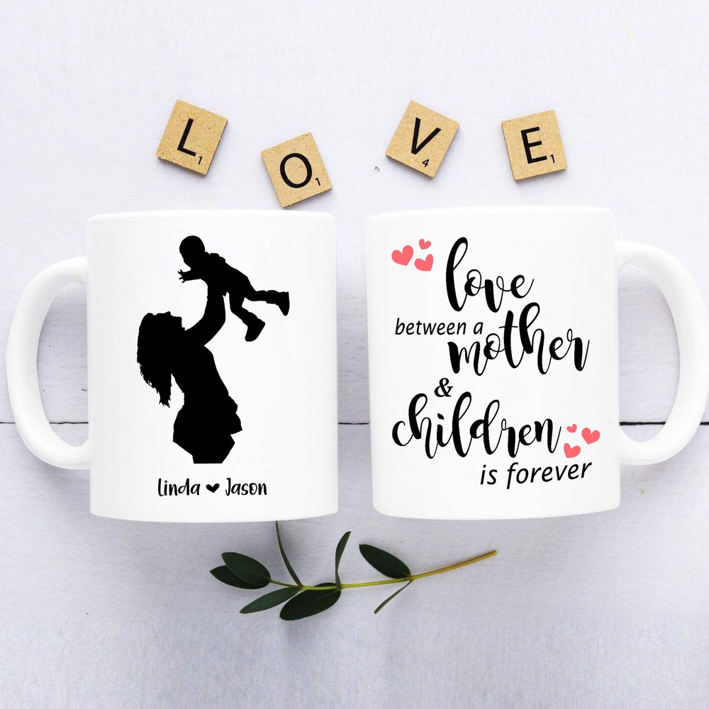 Personalized Mug The Love Between A Mother & Children Is Forever