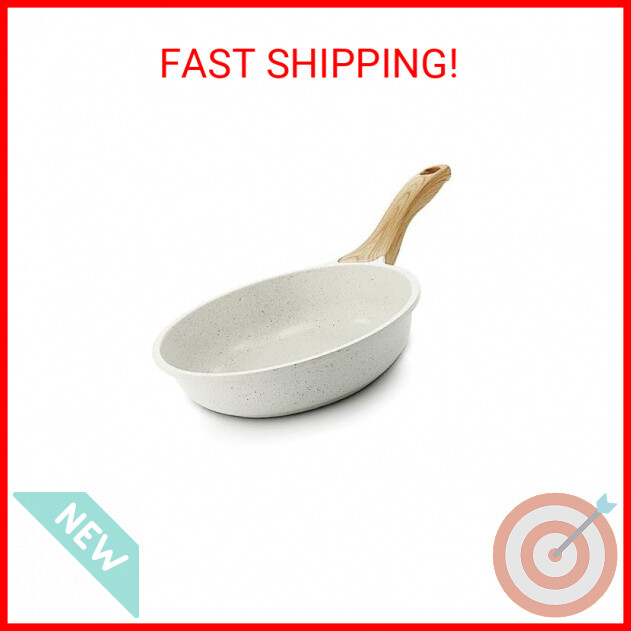 SENSARTE 8-Inch Ceramic Nonstick Omelet Skillet Non-Toxic Frying Pan