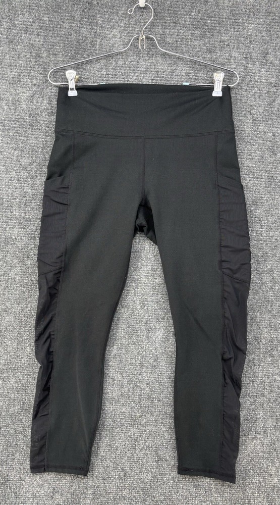 Powerhold Made By Fabletics Black Crop Small Athleticwear Athleisure Leggings