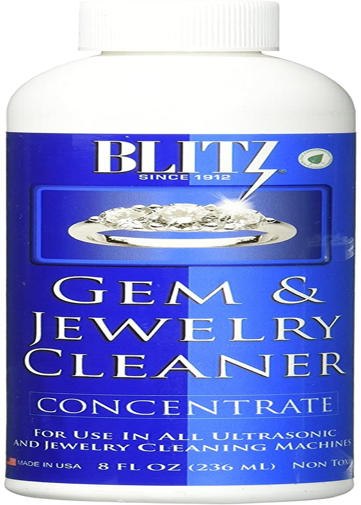 Blitz Gem Jewelry Cleaner Liquid Concentrate for Gold Silver Platinum