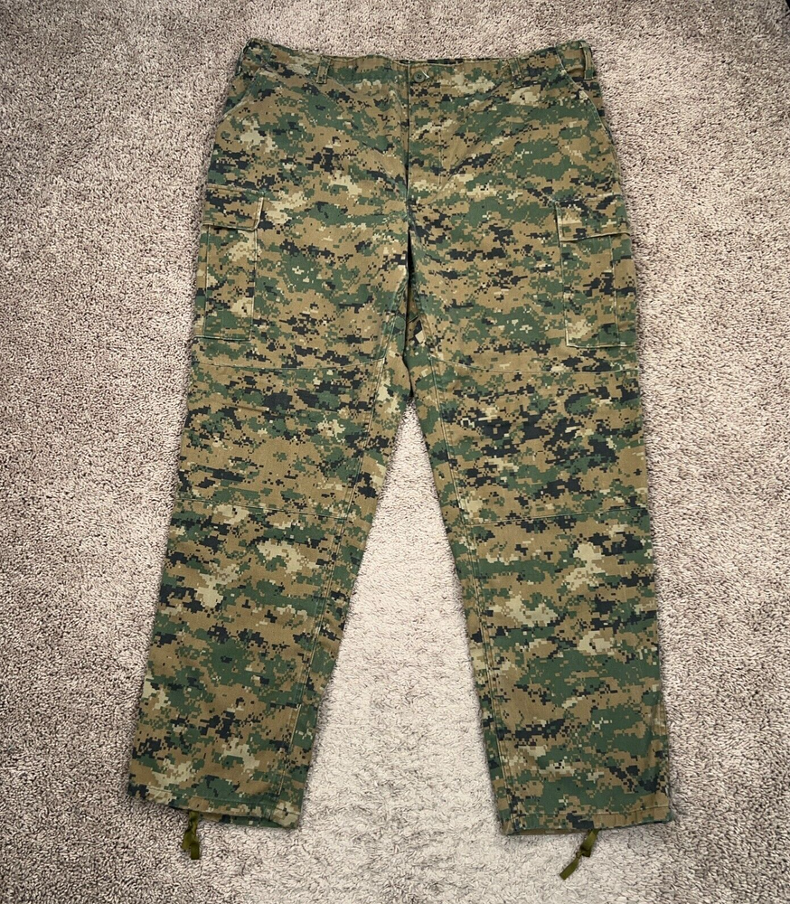 Tru Spec Pants Mens XL Long Green Digital Camo Trousers Cargo Utility Tactical