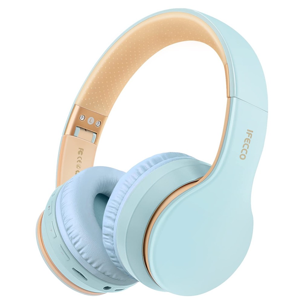 IFECCO Wireless Bluetooth Headphones Over Ear with Build-in Microphone and 3....