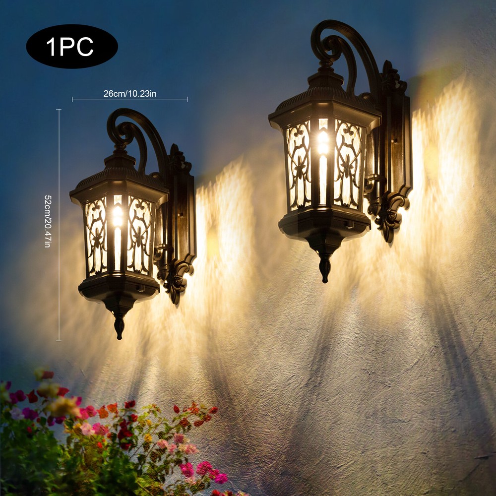 Dusk to Dawn Vintage Outdoor Wall Sconce Light for Patio & Garden