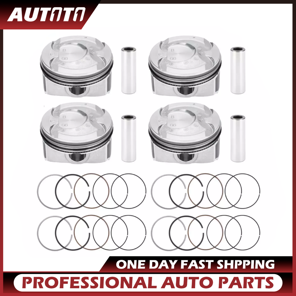 4 x Piston & Rings kit FITS Hyundai Kia Accent Rio 1.6L DOHC 2012-2016~