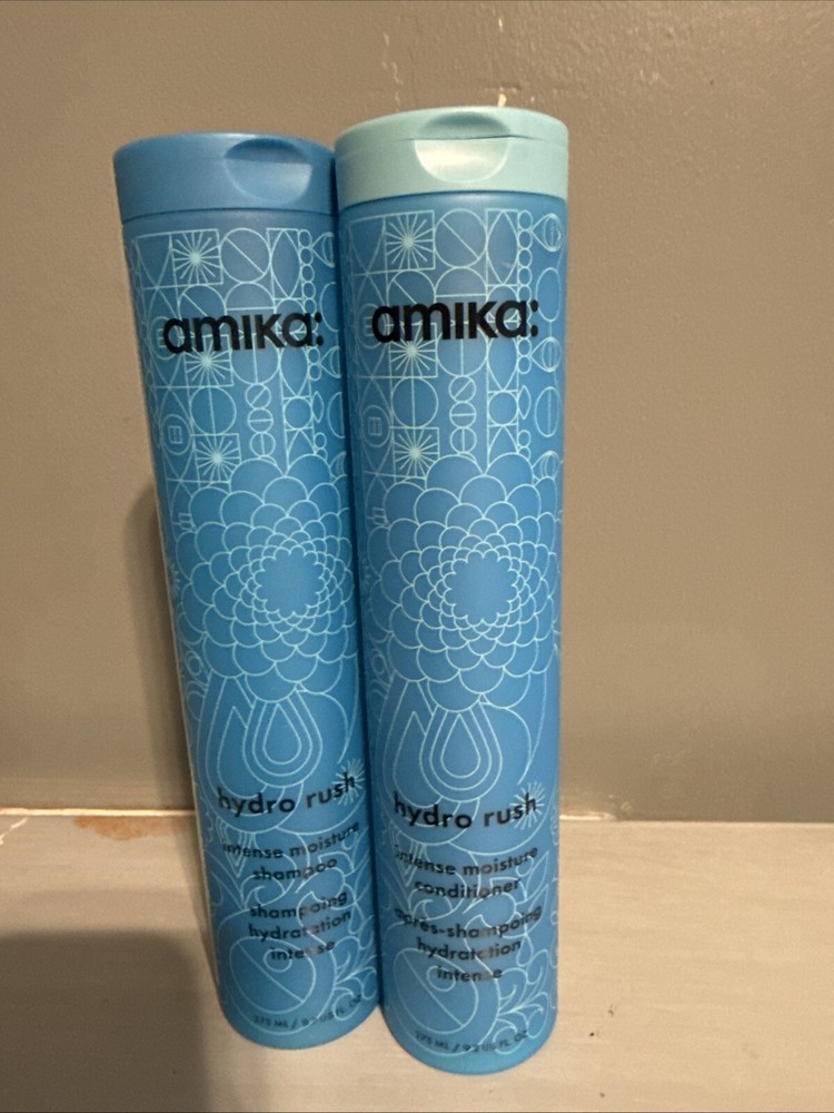 Amika Hydro Rush Intense Moisture Shampoo & Conditioner 9.2 oz Duo Set